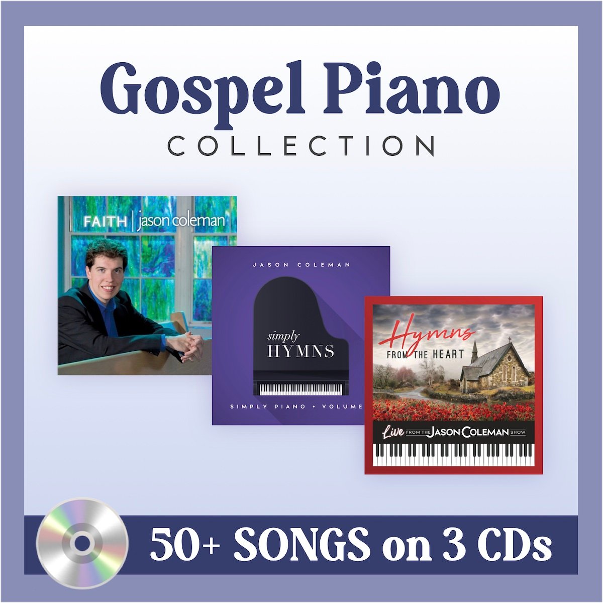 Collezione di 3 CD Gospel Piano (risparmia $ 10Collezione di 3 CD Gospel Piano (risparmia $ 10  