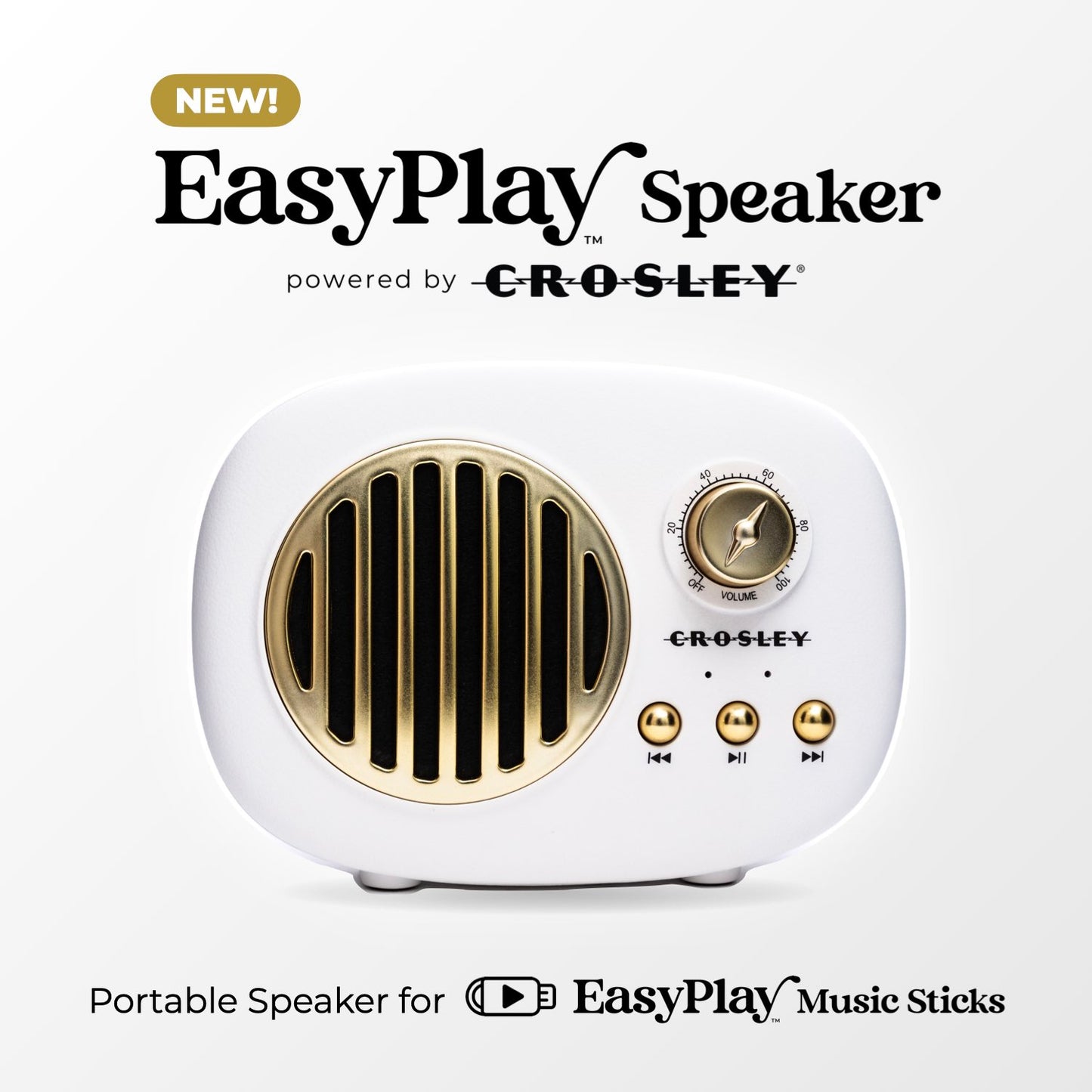 NEW! EasyPlay Speaker Powered by Crosley
