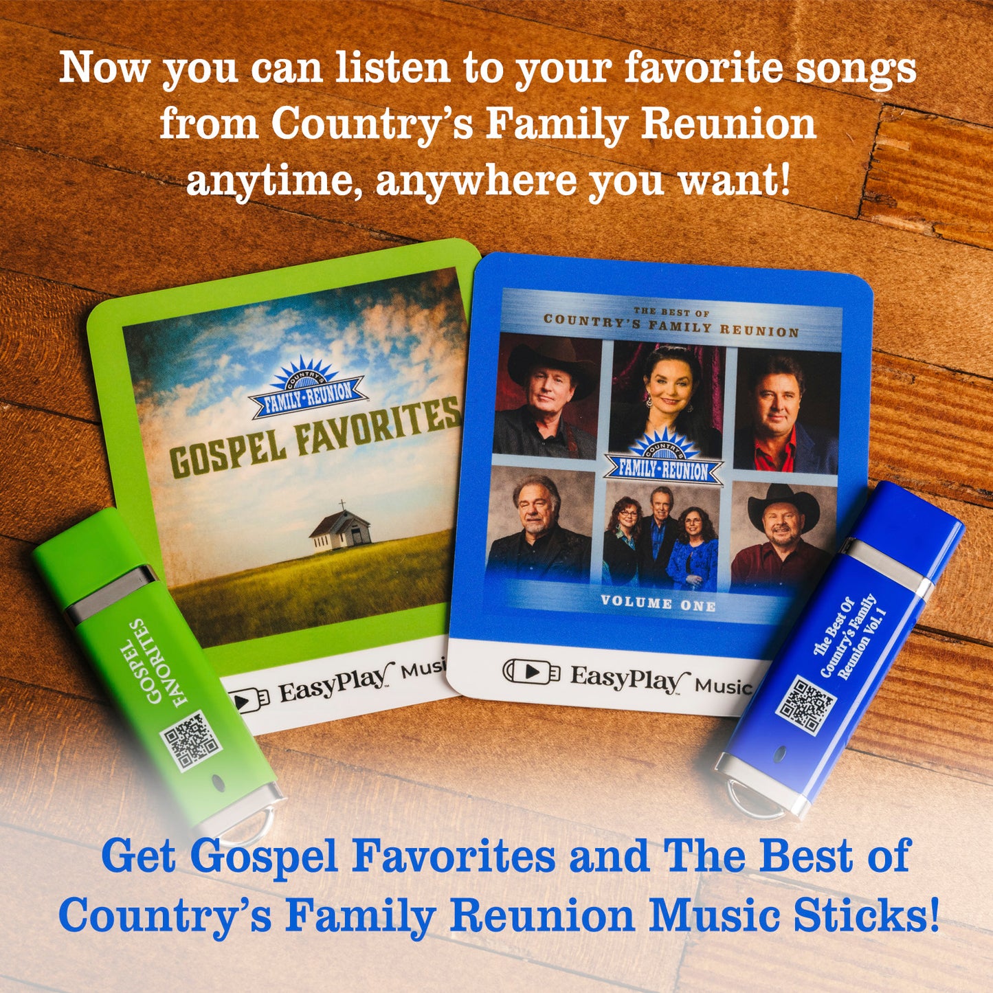 NEW! Country's Family Reunion EasyPlay Deluxe Bundle [Speaker + 2 Music Sticks]