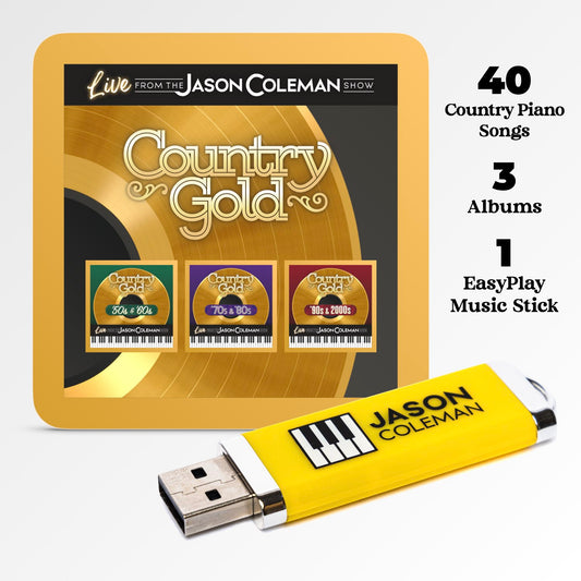 Jason Coleman: Country Gold Piano [EasyPlay Music Stick]