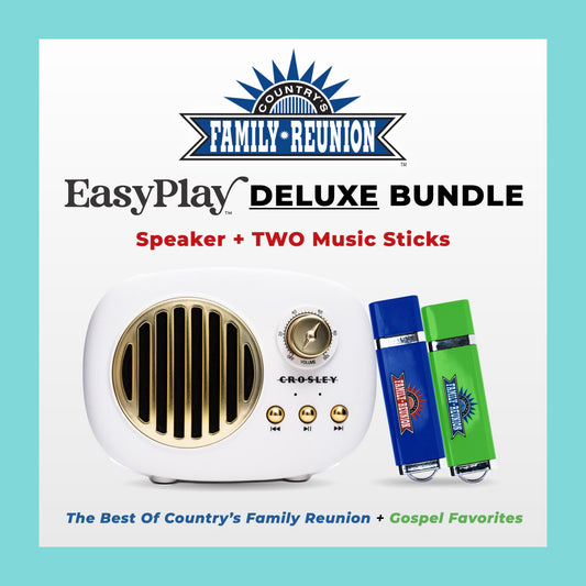 NEW! Country's Family Reunion EasyPlay Deluxe Bundle [Speaker + 2 Music Sticks]