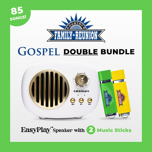 NEW! Country's Family Reunion Gospel EasyPlay DOUBLE BUNDLE [Speaker + 2 Sticks]