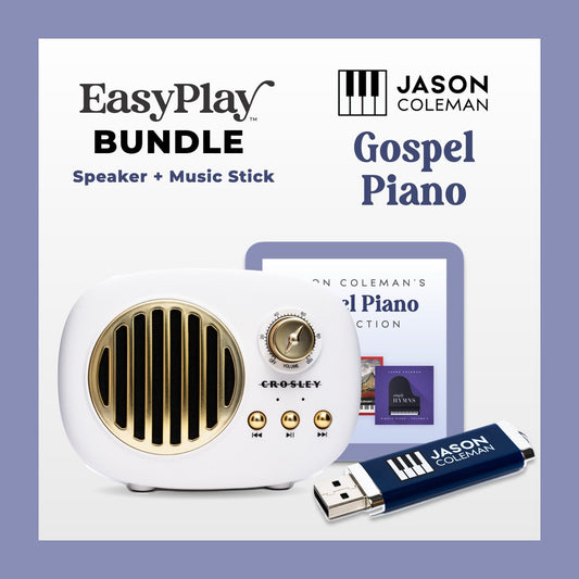 Jason Coleman: Gospel Piano EasyPlay Bundle [Speaker + Music Stick]