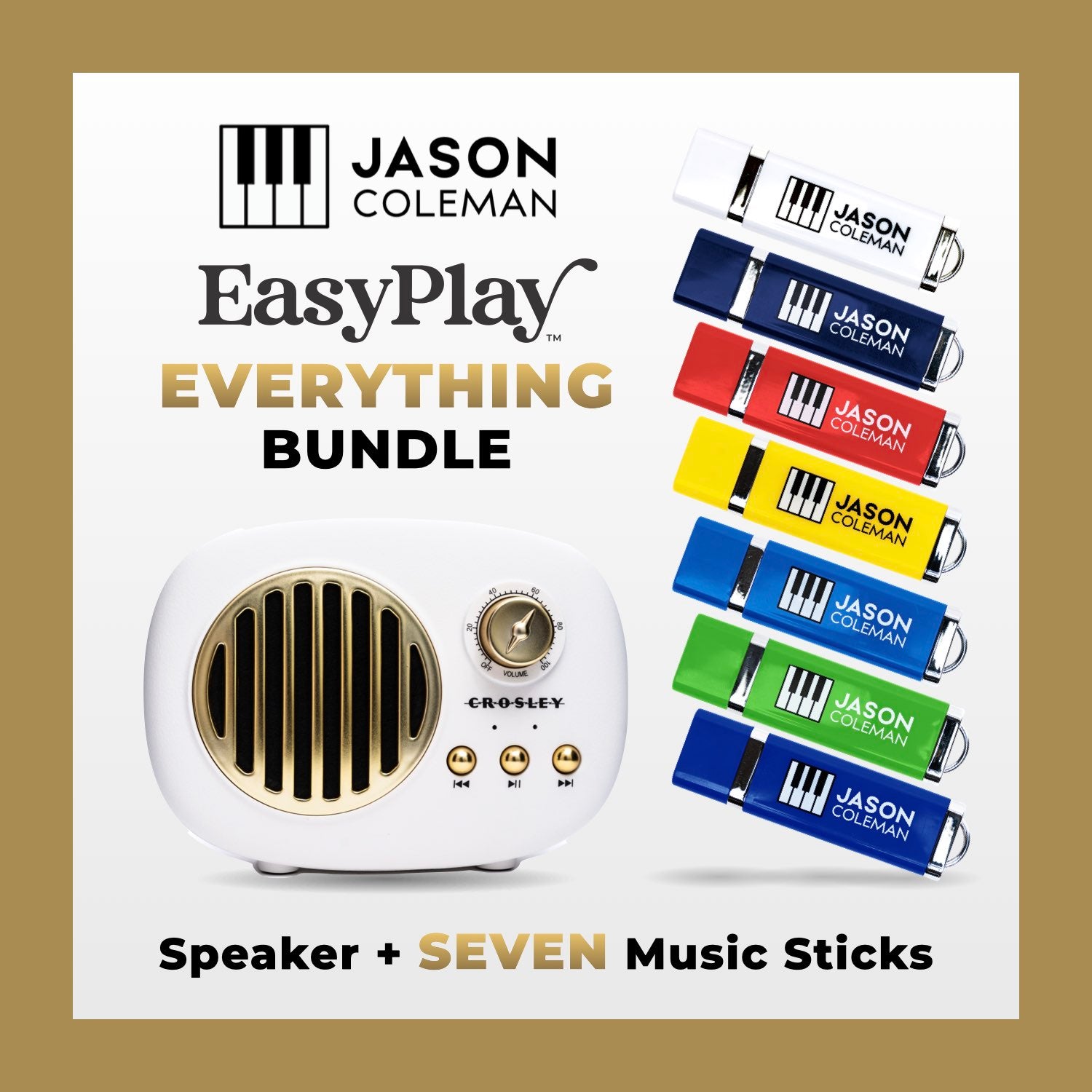 Jason Coleman EasyPlay EVERYTHING BUNDLE [Speaker + 7 Sticks