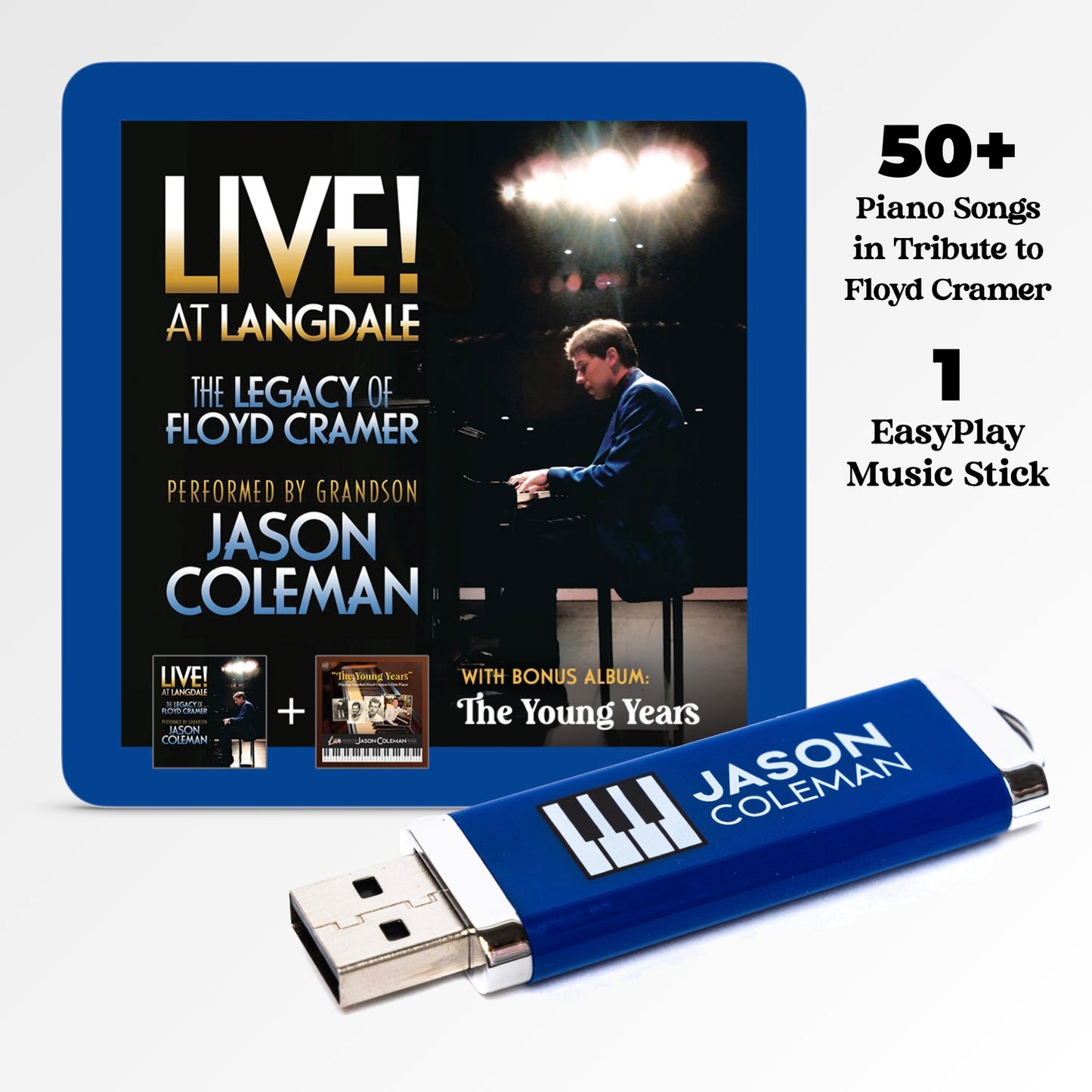 NEW! Jason Coleman: Live at Langdale: The Legacy of Floyd Cramer [EasyPlay Music Stick]